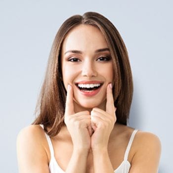 Woman showing off her healthy smile